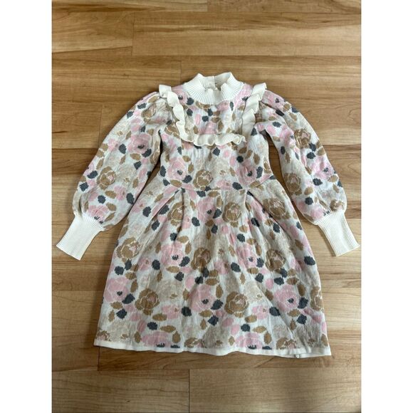 Janie and Jack Floral Sweater Dress - Picture 3 of 8